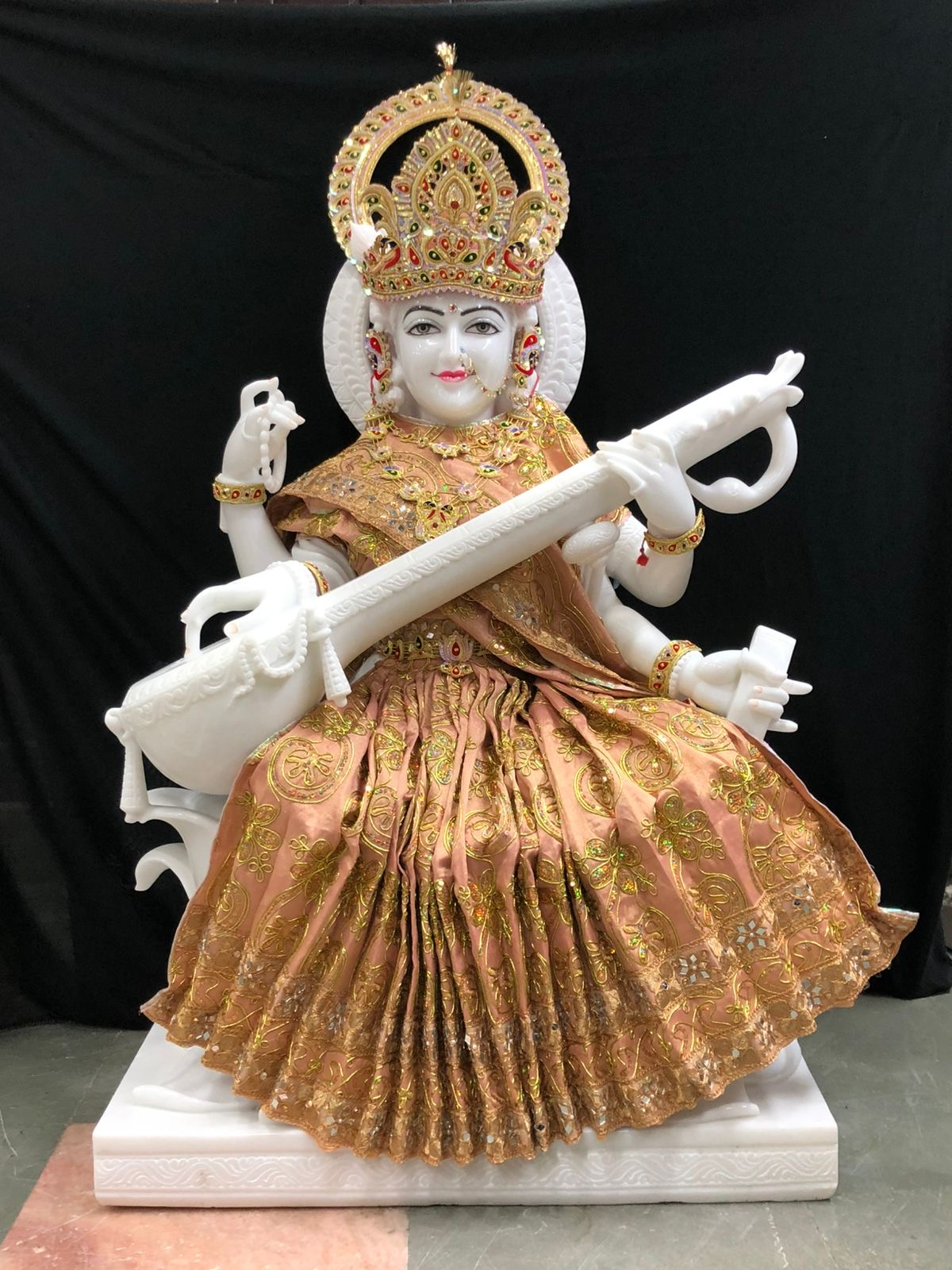 Marble Saraswati Ji